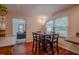 Charming dining area with hardwood floors and access to the living room at 5632 Falkirk Dr, Durham, NC 27712