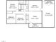 Detailed floorplan showcasing the layout of the rooms and dimensions at 5805 Farm Gate Rd, Raleigh, NC 27606