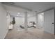 This staged bedroom offers recessed lighting, neutral paint, and an ensuite at 623 Oakgrove Dr, Graham, NC 27253