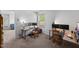 Bright bedroom with a view, plush carpet, and two work stations for home offices at 80 Spotted Bee Way, Youngsville, NC 27596