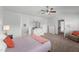 This main bedroom includes a private bathroom and access to the main living areas at 80 Spotted Bee Way, Youngsville, NC 27596