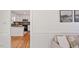 Open concept kitchen with granite countertops and modern appliances at 8504 Boot Ct, Raleigh, NC 27615