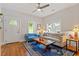 Bright living room featuring hardwood floors and ample natural light at 905 Carroll St, Durham, NC 27701