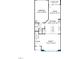 Floor plan showcasing the layout of the first floor including kitchen, living room and garage at Lot 7 Cooper St, Sanford, NC 27330