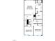 Upstairs floor plan featuring primary bedroom, two additional bedrooms, laundry, and primary bath with walk-in closet at Lot 7 Cooper St, Sanford, NC 27330