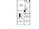 Detailed floor plan showcasing the layout of the second floor, including bedrooms and bathrooms at Lot 8 Cooper St, Sanford, NC 27330