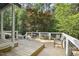 Spacious deck with ample seating, perfect for outdoor relaxation and entertaining at 101 Creekview Cir, Carrboro, NC 27510