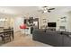 Combined living space with kitchen, dining, and Gathering room, perfect for entertaining at 11 Grifton Pl, Durham, NC 27704