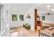 Inviting entryway with natural light and seating creates a warm welcome into the home at 121 Ladybug Ln, Chapel Hill, NC 27516