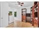Laundry room featuring a washer, dryer, and storage shelving at 121 Ladybug Ln, Chapel Hill, NC 27516