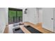 Yoga room with sliding door to balcony for a calming atmosphere and a touch of greenery at 121 Ladybug Ln, Chapel Hill, NC 27516