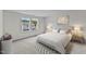 Stylishly furnished bedroom with a comfortable bed, contemporary art, and coordinated decor at 1215 Pond Overlook Drive, Nashville, NC 27856