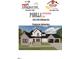 Real estate promotional material featuring a rendering of a home's exterior with a prominent two-car garage at 123-125 Ottawa Dr., Louisburg, NC 27549