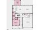 Layout showing gathering room, kitchen, dining, and bedroom 5; covered outdoor living space and garage at 132 Seagraves Creek Ln, Holly Springs, NC 27540