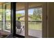 Relaxing outdoor space with deck furniture and sliding glass doors at 1504 Oak Tree Dr, Chapel Hill, NC 27517