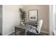 Cozy home office space with a modern desk, comfortable chair, and ample natural light at 184 Holmes Corner Dr, Smithfield, NC 27577
