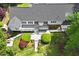 Aerial view showcasing backyard deck, gazebo, and patio area at 2008 Elizabeth Ct, Clayton, NC 27520