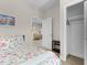 Clean bedroom with closet and view to a shared space at 212 Orange St, Oxford, NC 27565