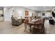 Inviting living room and dining room combination is great for entertaining guests and Gathering gatherings at 212 Orange St, Oxford, NC 27565