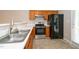 Functional kitchen with stainless steel appliances, ample counter space and a sink at 2253 Violet Bluff Ct, Raleigh, NC 27610