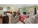 Inviting living room with a fireplace, plush seating, and a cozy atmosphere at 2424 Cambridge Rd, Burlington, NC 27215