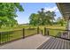 The back deck provides stunning views of the expansive yard at 2710 E Greensboro Chapel Hill Rd, Snow Camp, NC 27349
