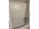 A clean white tub and shower combination in a bathroom at 3049 Huntleigh Dr, Raleigh, NC 27604