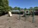 The community playground offers recreational equipment and shaded seating for families and children at 3608 Deering Dr, Raleigh, NC 27616