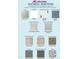 Material selections for a new home, featuring wall colors, cabinets, countertops, flooring, siding, and stone options at 37 Shoreline Dr, Lillington, NC 27546