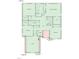 A detailed second floor plan illustrating the layout of a home, including the bedrooms, bathrooms, and laundry at 449 Sandy Whispers Pl, Cary, NC 27519