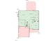 A detailed first floor plan illustrating the layout of a home, including the living room, kitchen, and bedrooms at 449 Sandy Whispers Pl, Cary, NC 27519