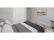 Cozy bedroom with natural light, elegant art, and soft carpet at 45 Addison Pond Ct # 11, Zebulon, NC 27597