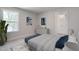 Tranquil bedroom with soft lighting, stylish decor, and an ensuite bathroom at 45 Addison Pond Ct # 11, Zebulon, NC 27597