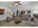 Inviting living room with an open layout, connecting to the kitchen and dining areas at 45 Addison Pond Ct # 11, Zebulon, NC 27597