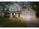 Charming two-story home with white siding, green shutters, and a well-manicured front lawn at 4500 Hollirose Pl, Raleigh, NC 27616