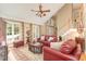 Bright and airy living room with tall ceilings and a staircase at 53 Westridge Dr, Durham, NC 27713
