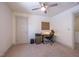 Bedroom with a functional desk setup, ideal for a home office, and a simple, clean design at 777 Fireball Ct, Knightdale, NC 27545