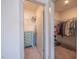 Dual walk-in closets offer ample storage with shelving and stylish decor at 777 Fireball Ct, Knightdale, NC 27545
