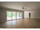 Large, open basement area with sliding glass doors leading to the outside at 7805 Ailesbury Rd, Wake Forest, NC 27587