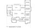 Basement plan view displaying the Gathering, game, exercise and media rooms, and storage at 7805 Ailesbury Rd, Wake Forest, NC 27587