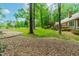 Expansive backyard featuring mature trees and well manicured lawn at 101 Easton Ct, Garner, NC 27529