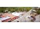 Aerial view of a charming town center featuring tree lined streets and shops at 1073 Branch Line Ln, Apex, NC 27502
