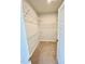 Walk-in closet featuring carpeted floors and white wire shelving at 1073 Branch Line Ln, Apex, NC 27502