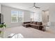 Bright living room features neutral colors, comfortable seating, and ample natural light at 1073 Branch Line Ln, Apex, NC 27502