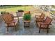 Inviting brick patio featuring comfortable seating arrangements and lush greenery at 1112 Western Ave, Rocky Mount, NC 27804