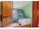 Bright bedroom with built-in desk and cabinets and cozy decor at 1112 Western Ave, Rocky Mount, NC 27804