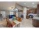 Open concept living and kitchen area featuring stainless appliances, and lots of space at 112 Tillburg Ln, Hurdle Mills, NC 27541
