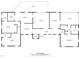Detailed floor plan showcasing the layout of a spacious home with multiple bedrooms and a large living area at 113 Denard St, Oxford, NC 27565