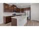 Gourmet kitchen featuring stainless steel appliances and a quartz island at 140 Azure Mist Dr, Raleigh, NC 27610