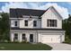 Charming two-story home with a two-car garage, covered entry and well-manicured lawn and landscaping at 1401 Malcus Ct # 58, Fuquay Varina, NC 27526